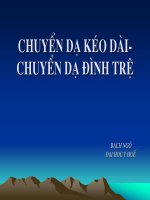 Bài giảng Chuyển dạ kéo dài - Chuyển dạ đình trệ