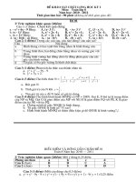 Bài giảng ĐỀ+ĐA KIỂM TRA KỲ I TOÁN 8 ĐỀ 01