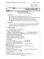 Bài giảng Giáo án Tin học 6 (HKII)