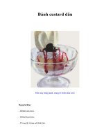 Bánh custard dâu