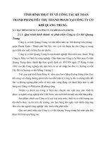 TÌNH HÌNH THỰC TẾ VỀ CÔNG TÁC KẾ TOÁN THÀNH PHẨM