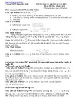 Gián án Đề&đáp án thi thử Toán 2011 (đề 27)