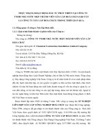 THỰC TRẠNG HOẠT ĐỘNG ĐẦU TƯ PHÁT TRIỂN TẠI CÔNG TY TNHH NHÀ NƯỚC MỘT THÀNH VIÊN XÂY LẮP HOÁ CHẤT (GỌI TẮT LÀ CÔNG TY XÂY LẮP HOÁ CHẤT) TRONG THỜI GIAN QUA