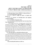 Thực trạng công tác quản lý chi phí sản xuất và hạ giá thành sản phẩm ở Công ty TNHH xây dựng và thương mại Hoàng An