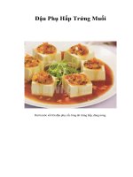 Đậu Phụ Hấp Trứng Muối