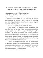 ĐẶC ĐIỂM TỔ CHỨC SẢN XUẤT KINH DOANH VÀ TỔ CHỨC CÔNG TÁC KẾ TOÁN Ở CÔNG TY XÂY DỰNG MIỀN TÂY