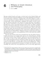 Williams on Greek Literature and Philosophy