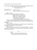 Tài liệu Đề thi và đáp án Ngữ văn 9 HSG vòng 2