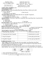 Tài liệu đề kiểm tra học kì I - địa 9 -2010