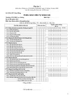 Tài liệu PHIẾU ĐÁNH GIÁ GIÁO VIÊN