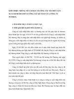 GIỚI THIỆU NHỮNG NÉT CƠ BẢN VỀ CÔNG TÁC TỔ CHỨC SẢN XUẤT KINH DOANH VÀ CÔNG TÁC KẾ TOÁN CỦA CÔNG TY INTIMEX