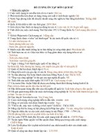 Bài giảng đề cương ôn tập thi học kì I môn Sử