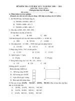 Bài giảng kiểm tra học kì 1 toán 4