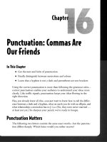 Punctuation - Commas Are Our Friends