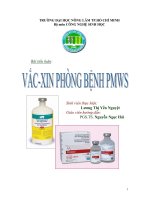 Tiểu luận: Vắc-xin Phòng Bệnh PMWS