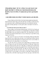 TÌNH HÌNH THỰC TẾ VỀ  CÔNG TÁC KẾ TOÁN TẬP HỢP CHI PHÍ VÀ TÍNH GIÁ THÀNH KINH DOANH BUỒNG NGỦ Ở CÔNG TY KHÁCH SẠN DU LỊCH KIM LIÊN