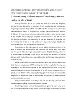 KIẾN NGHỊ ĐỀ XUẤT NHẰM HOÀN THIỆN CÔNG TÁC KẾ TOÁN NVL Ở  CÔNG TY SẢN XUẤT VÀ DỊCH VỤ VẬT TƯ KỸ THUẬT