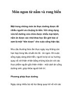 Món ngon từ nấm và rong biển