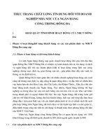 Thực trạng chất lượng tín dụng đối với doanh nghiệp nhà nước của Ngân hàng