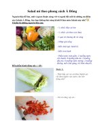 Salad mì theo phong cách Á Đông