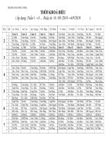 Bài soạn Thời khoá biểu năm học 2010-2011 áp dụng 10-01-2011