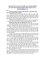 Bài giảng Gợi ý đáp án cuộc thi tìm hiểu CCHC ở tỉnh Đắk Lắk