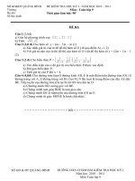 Bài giảng ĐỀ+ĐA KIỂM TRA TOÁN 9 KỲ I 2010-2011  QBINH