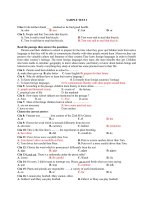 Tài liệu Sample  test 2