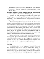 MỘT SỐ KIẾN NGHỊ NHẰM HOÀN THIỆN HẠCH TOÁN CHI PHÍ SẢN XUẤT VÀ TÍNH GIÁ THÀNH SẢN PHẨM TẠI CÔNG TY CẦU I THĂNG LONG