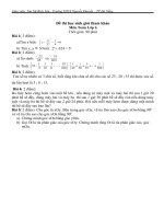 Gián án Đề thi học sinh giỏi Toán 6 tham khảo