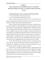 Thực trạng kế toán chi phí sản xuất và tính giá thành sản phẩm tại Công ty Cổ phần Xi măng Tiên Sơn Hà Tây.