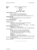 Tài liệu GA lớp 1 tuần 11- Song