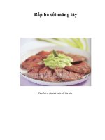 Bắp bò sốt măng tây