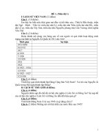 Bài giảng Đề - đáp án Lịch sử 9 (HSG)