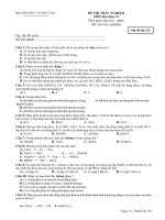 Tài liệu Đề Kiểm Tra 1 tiết Chương 6_Hóa 12_Ban CB