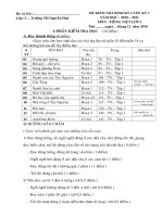 Bài soạn Đề kiểm tra cuối kỳ  1 Môn Tiếng Việt