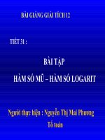 Gián án bt mu va logarit