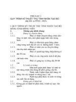 Chăn nuôi bò sinh sản - Phụ lục