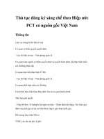 Thủ tục đăng ký sáng chế theo Hiệp ước PCT có nguồn gốc Việt Nam