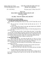 Bài giảng Báo cáo NGLL tháng 8+9