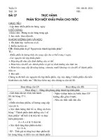 Tài liệu sinh 8 tuan 21