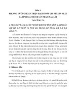 Phương hướng hoàn thiện hạch toán chi phí sản xuất và tính giá thành sản phẩm xây lắp tại Công Ty Cổ Phần Đầu Tư Xây Dựng & Dịch Vụ Thương Mại Hà Nội.