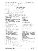 tuần 18 buổi 2 môn chính ( Toán + Tv )