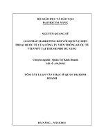 Giải pháp marketing đối với dịch vụ điện thoại quốc tế của công ty viễn thông quốc tế VTI VNPT tại thành phố đà nẵng 