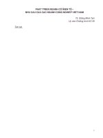 Phát triển ngành cơ điện tử_ Nhu cầu của các ngành công nghiệp Việt nam