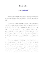 Hà Ô Lôi Tác giả: Khuyết Danh Ngày xưa, về đời vua Trần Dụ Tông, có Đặng
