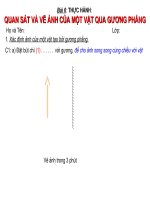 Gián án Thực hành QS Ảnh của một vật tạo bởi gương phẳng