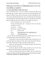 TỔNG QUAN VỀ CÔNG TY TNHH KIỂM TOÁN VÀ TƯ VẤN TÀI CHÍNH (ACAGROUP)