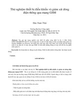 Thử nghiệm thiết bị điều khiển và giám sát dòng  điện thông qua mạng GSM Experimental design electric current measurement device