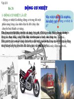 Gián án Bài 28: Động cơ nhiệt